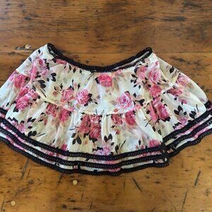 Vintage Betsey Johnson Gypsy Rose Swim Skirt M/L